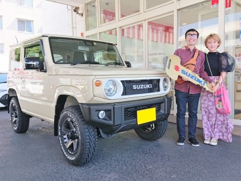 木更津市にお住いのJ様に、ジムニーをご納車いたしました。